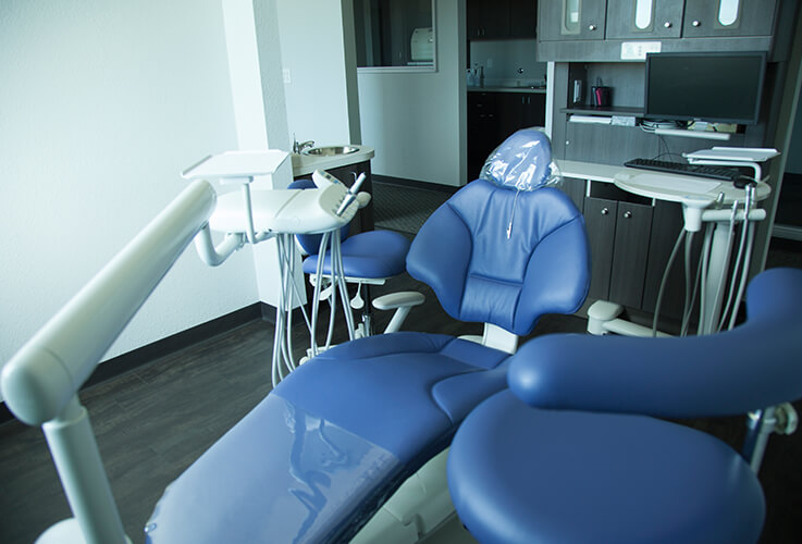 Dental exam chair at Smile Refined Family Dentistry
